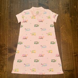 NWT TBBC Maude's Polo Dress - Greenville Golf Buggy with Beale Street Blue - 12